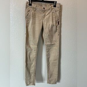 Silver Jeans Gwen Chino Skinny Fit Khaki Pants Size W 26/ L31